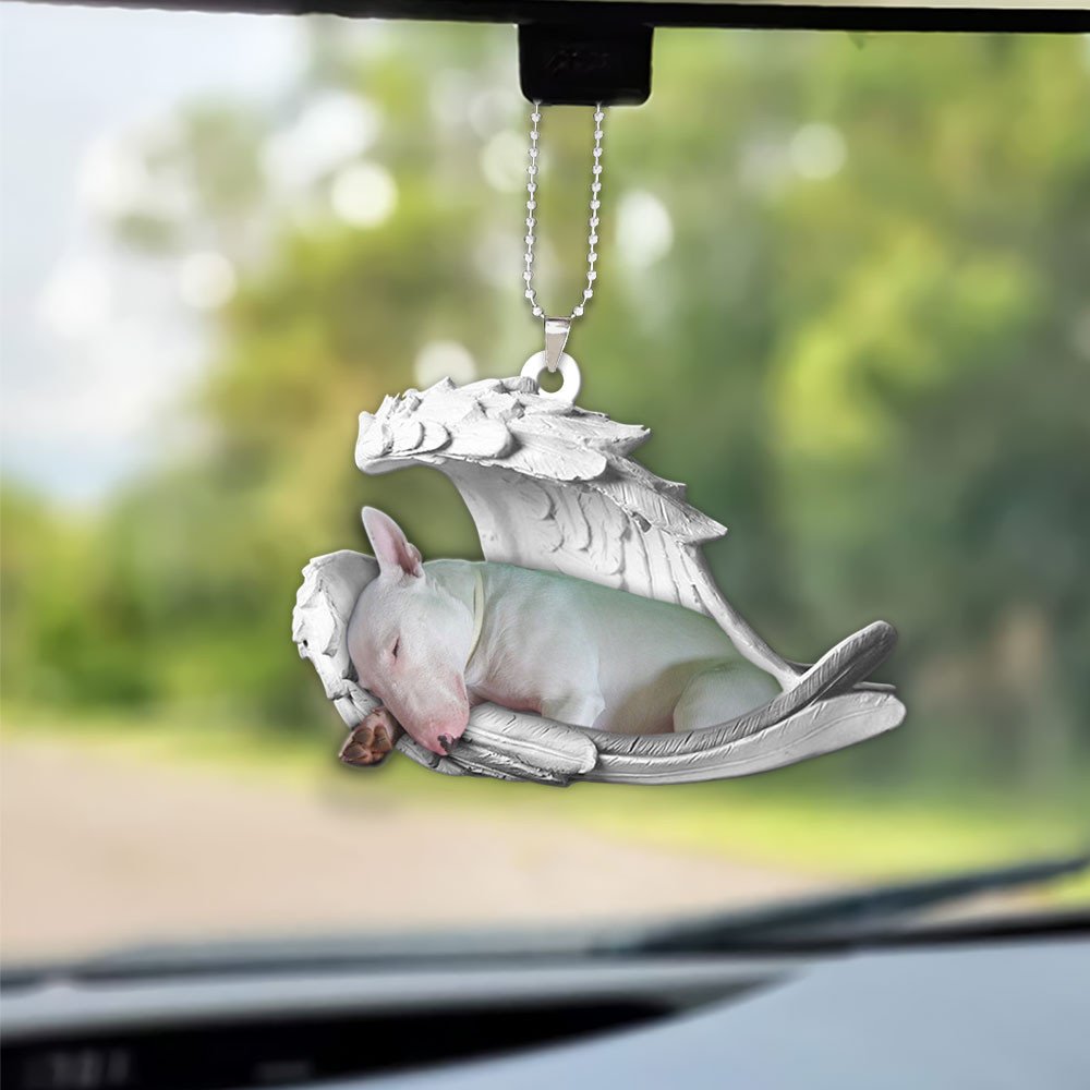 Bull Terrier-2022 Sleeping Angel-Two Sided Ornament
