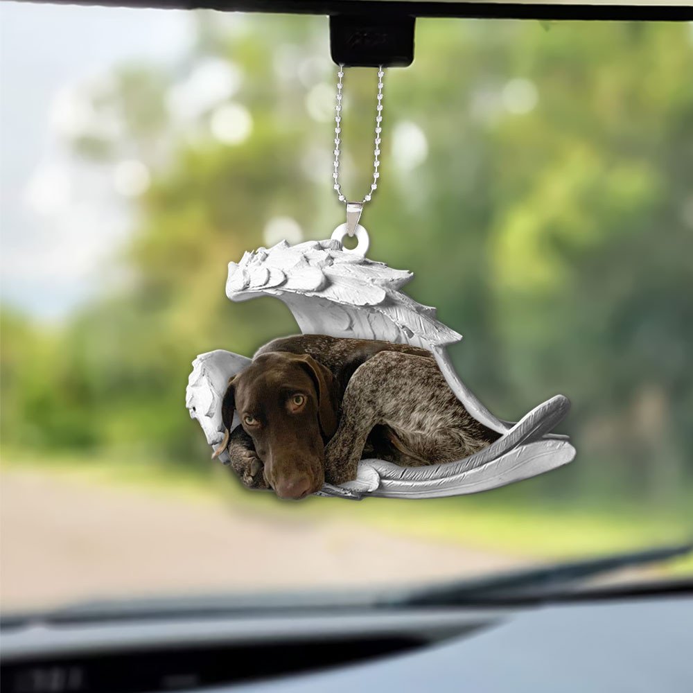 German Shorthaired Pointer-2022 Sleeping Angel-Two Sided Ornament
