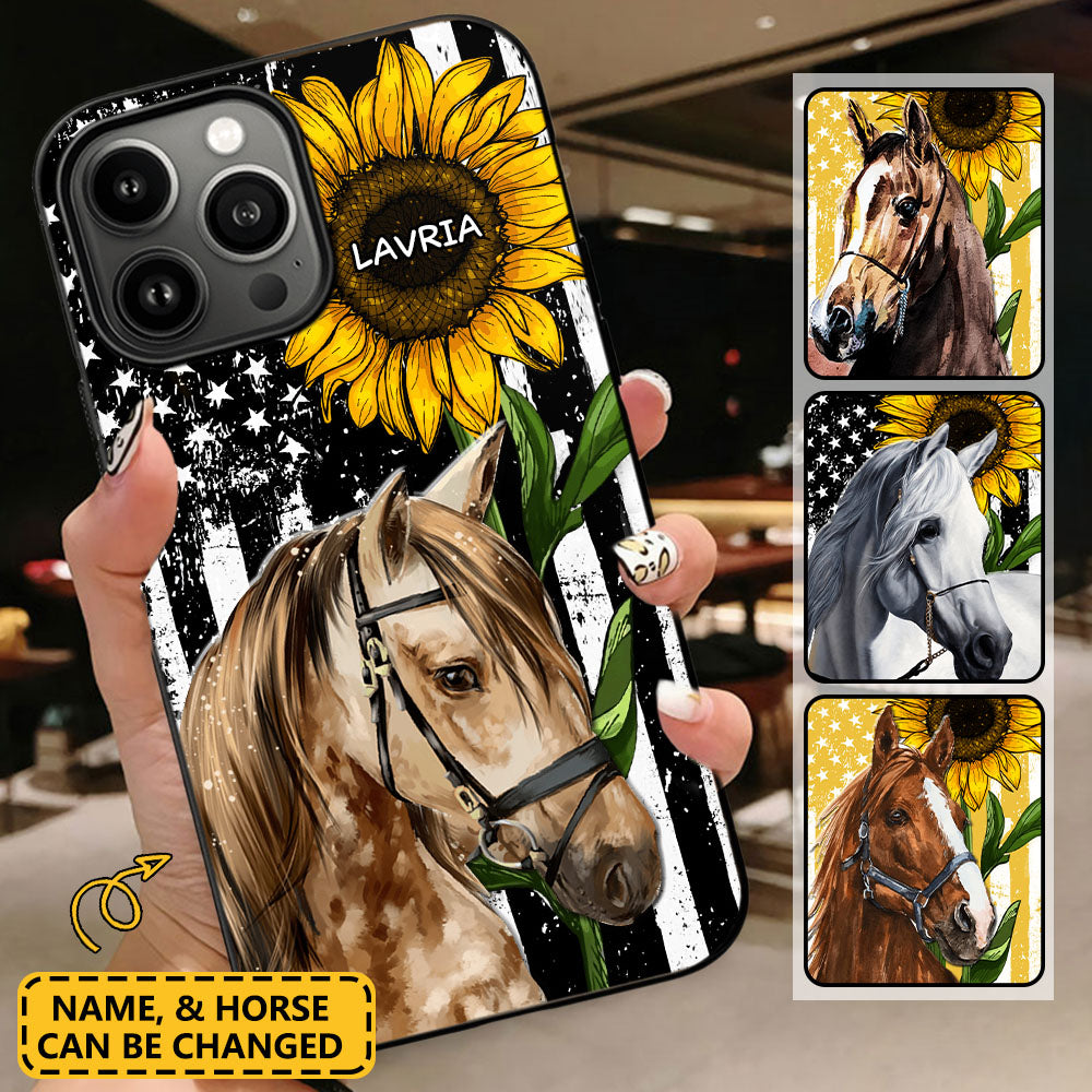 PERSONALIZED HORSE LOVER PHONE CASE 3