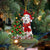 Aidi-Reindeer Christmas-Two Sided Ornament