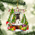 Akita-Christmas Crystal Box Dog-Two Sided Ornament