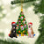 Akita-Xmas Tree&Dog-Two Sided Ornament