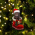 Australian Kelpie-In Santa Boot Christmas-Two Sided Ornament