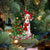 Basenji-Reindeer Christmas-Two Sided Ornament