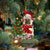 Bull Mastiff-Reindeer Christmas-Two Sided Ornament