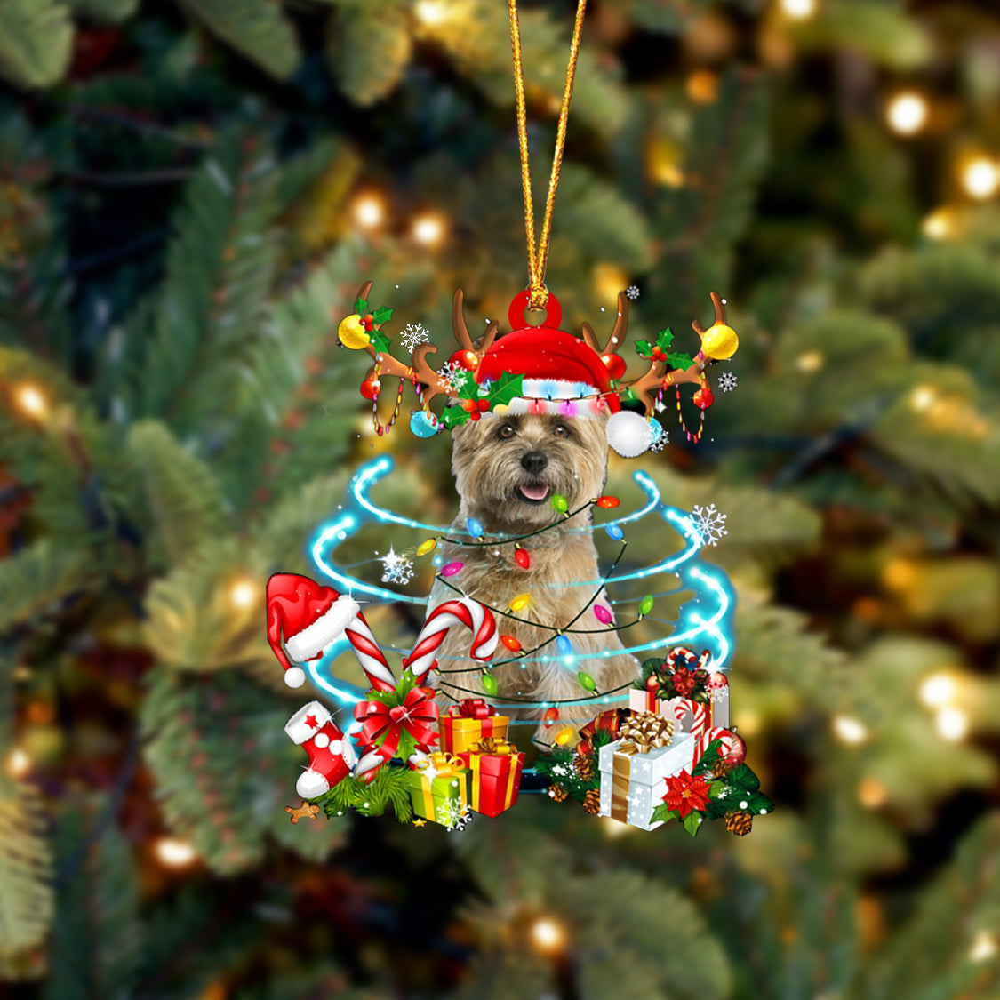 Cairn Terrier-Christmas Candy&Gift-Two Sided Ornament