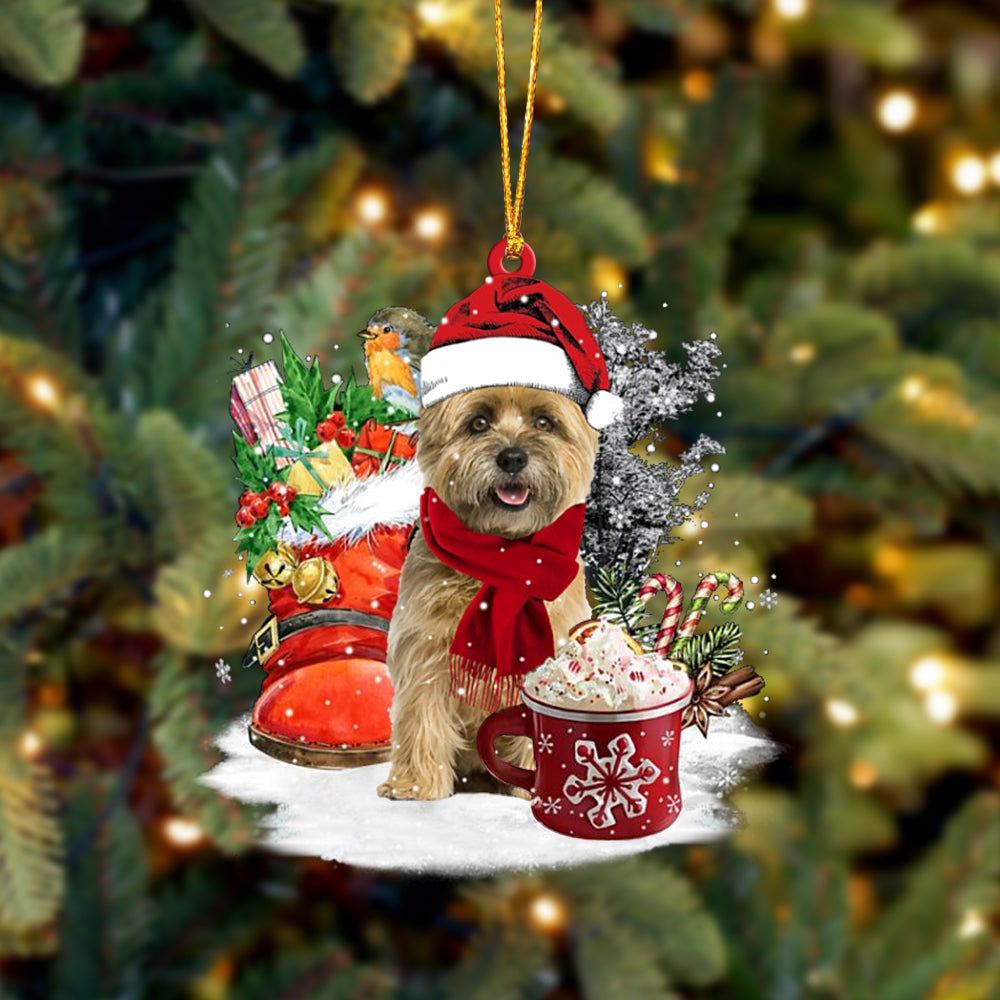 Cairn Terrier 1-Winter Cup-Two Sided Ornament