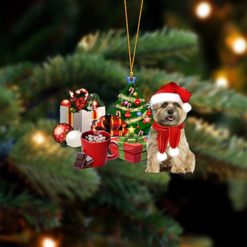 Cairn Terrier-Christmas girl-Two Sided Ornament
