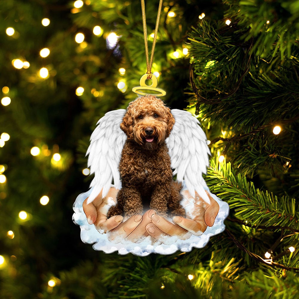 Cavapoo-In The Hands Of God Xmas-Two Sided Ornament