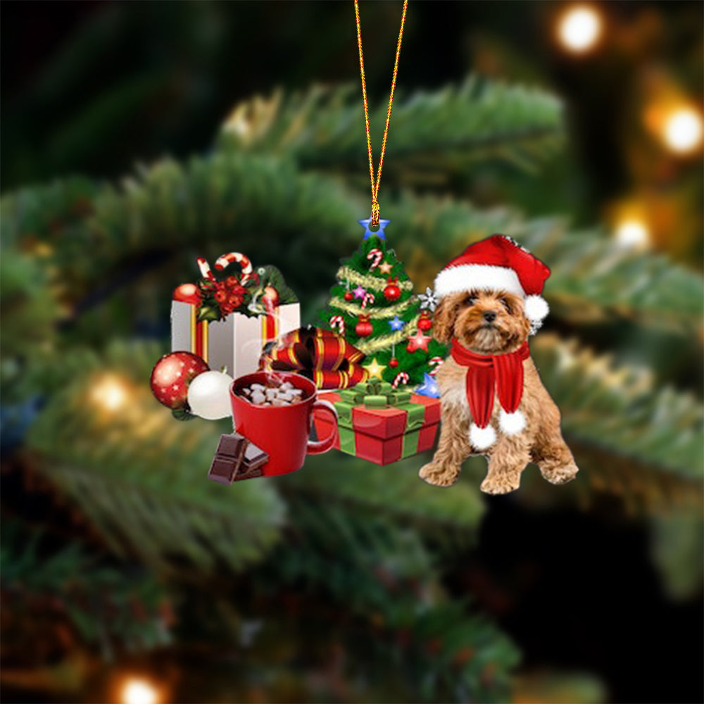 Cavoodle-Christmas girl-Two Sided Ornament