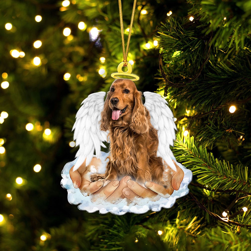 Cocker Spaniel-In The Hands Of God Xmas-Two Sided Ornament