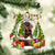Dachshund-Christmas Crystal Box Dog-Two Sided Ornament
