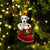 Dalmatian-In Santa Boot Christmas-Two Sided Ornament