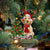 English Cocker Spaniel-Reindeer Christmas-Two Sided Ornament