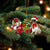English Mastiff-Christmas girl-Two Sided Ornament