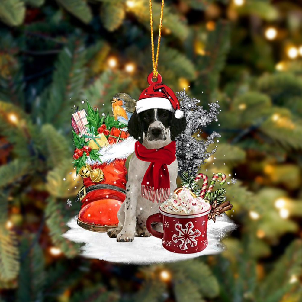 English Springer Spaniel 2-Winter Cup-Two Sided Ornament
