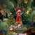 Irish Setter-Reindeer Christmas-Two Sided Ornament