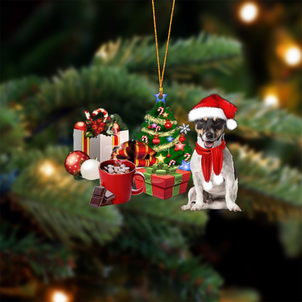 Jack Russell Terrier-Christmas girl-Two Sided Ornament