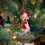 Labrador Retriever-Reindeer Christmas-Two Sided Ornament