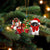 Pekingese-Christmas girl-Two Sided Ornament