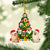 Pomeranian-Xmas Tree&Dog-Two Sided Ornament