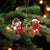 Poodle (2)-Christmas girl-Two Sided Ornament