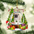 Pug-Christmas Crystal Box Dog-Two Sided Ornament
