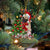 Pug-Reindeer Christmas-Two Sided Ornament