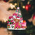 RED Toy Poodle-Christmas in Pink-Two Sided Ornament