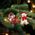 Samoyed-Christmas girl-Two Sided Ornament