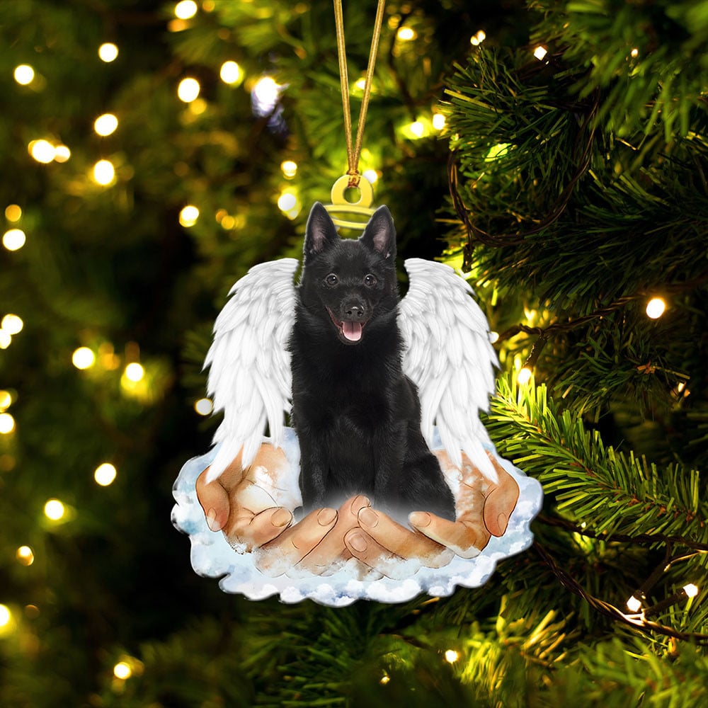 Schipperke-In The Hands Of God Xmas-Two Sided Ornament