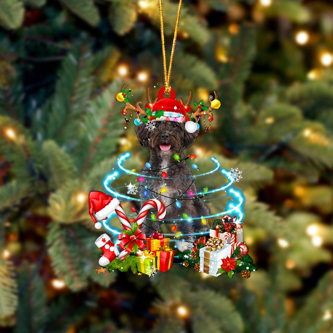 Schnoodle-Christmas Candy&Gift-Two Sided Ornament
