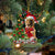 Shar Pei-Reindeer Christmas-Two Sided Ornament