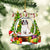 St Bernard-Christmas Crystal Box Dog-Two Sided Ornament