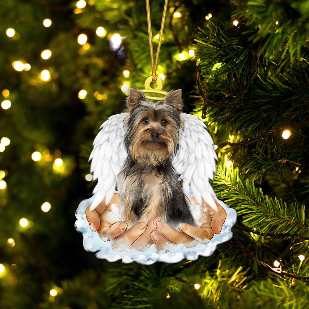 Yorkshire Terrier-In The Hands Of God Xmas-Two Sided Ornament