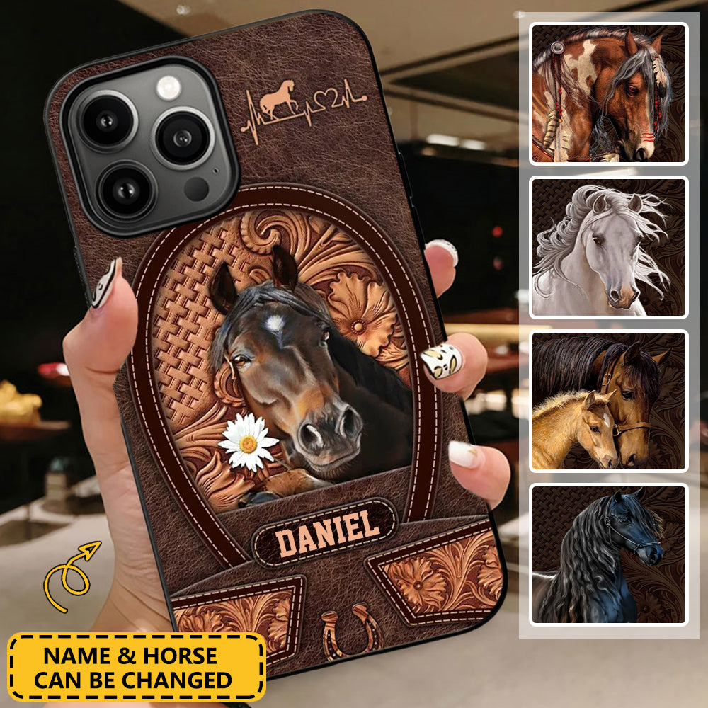 Personalized Phone Case-Love Horse Breeds Custom Name