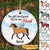 Horse Memorial You Left Hoof Prints Personalized Circle Ornament
